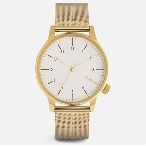 Komono Gold White Winston Royale Watch